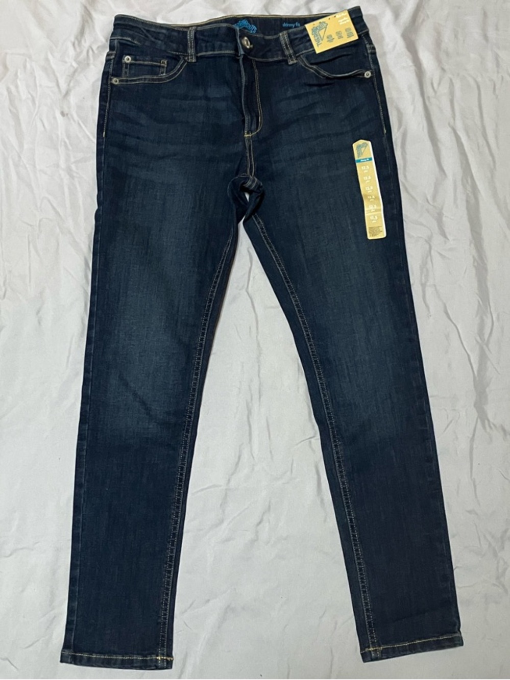 Kids Dark Blue Stretch Skinny Jeans